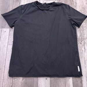 Paolo Pecora Man Short sleeve T-shirt Black Cut Off Raw Hem NO SIZE or MATERIAL